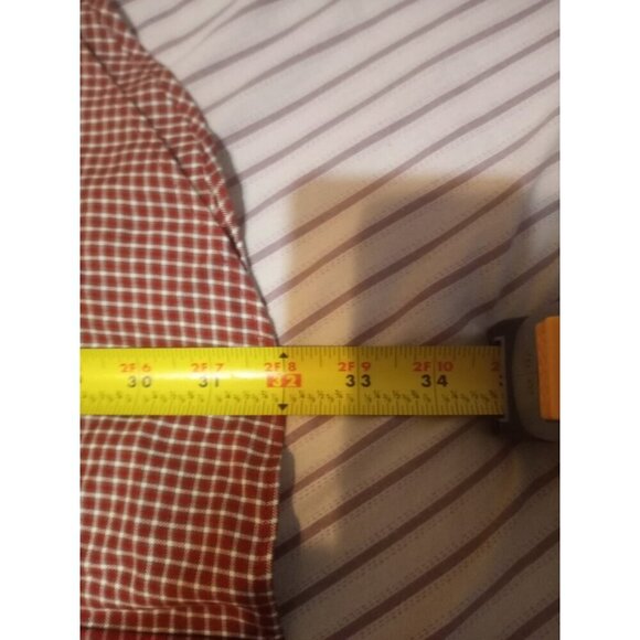 New Daniel Cremieux Collection Fine Italian Fabric Red Plaid Shirt Size Large L - Picture 13 of 13
